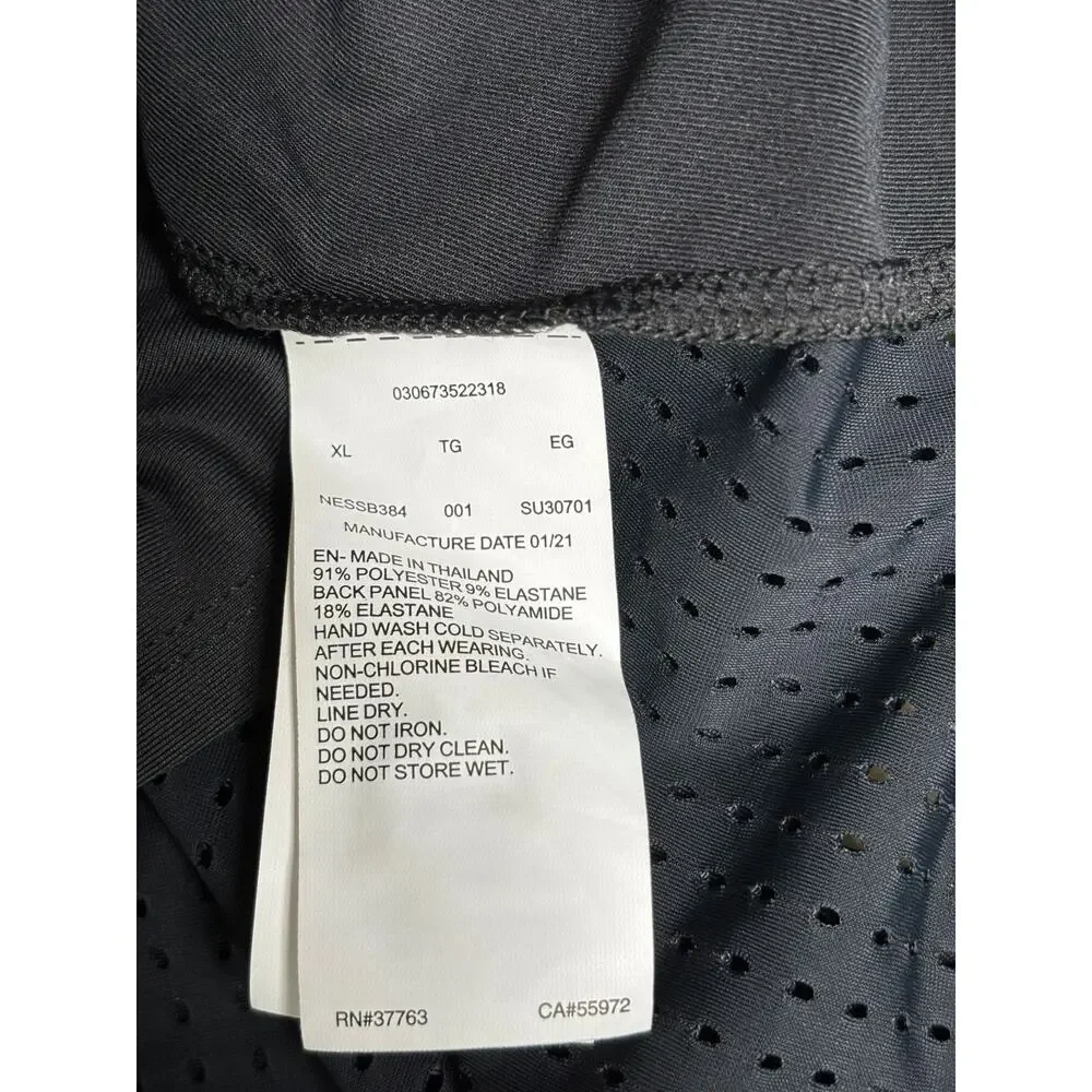NIKE Swim Mesh Cover Up Tank TopWomens Size XL Black Sleeveless Loose Fit